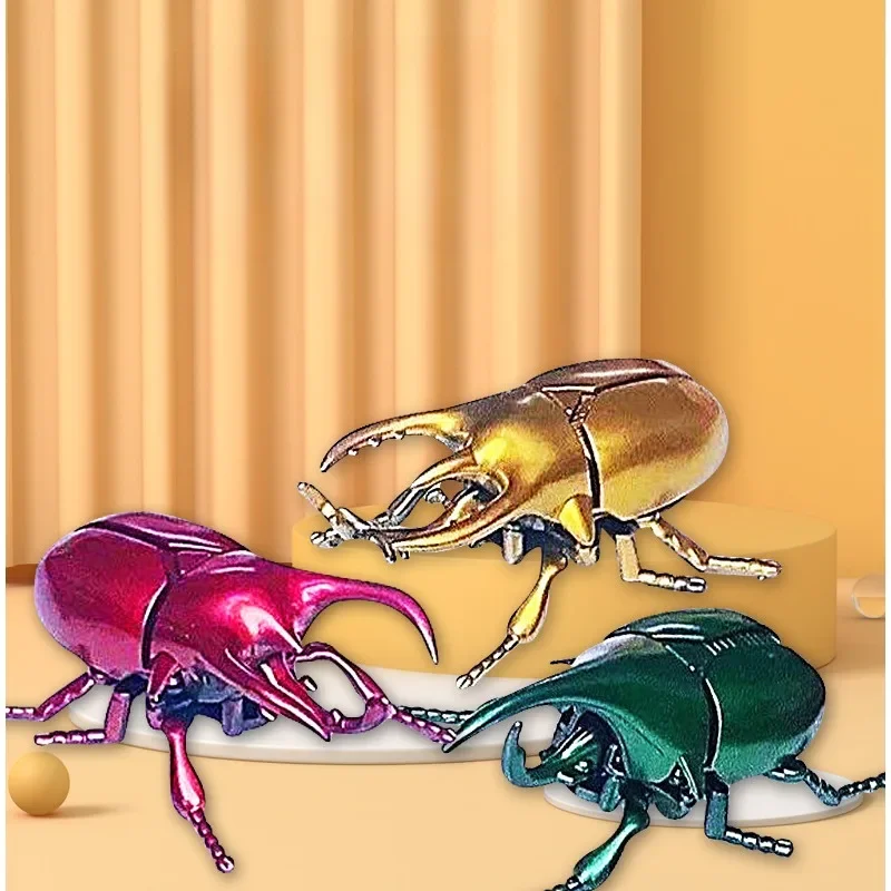 Creative  Wind-Up Toys Simulation Beetle Clockwork Immortal Insect Model New and Unique Creative Puzzle Toy for Kids Gifts Toys