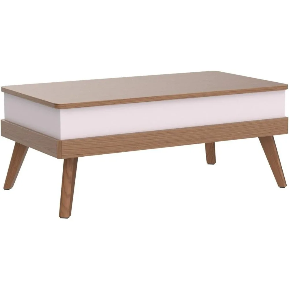 Lift Top Coffee Center Table com compartimento de armazenamento escondido, mesa de jantar fácil de montagem para recepção da sala de estar e escritório