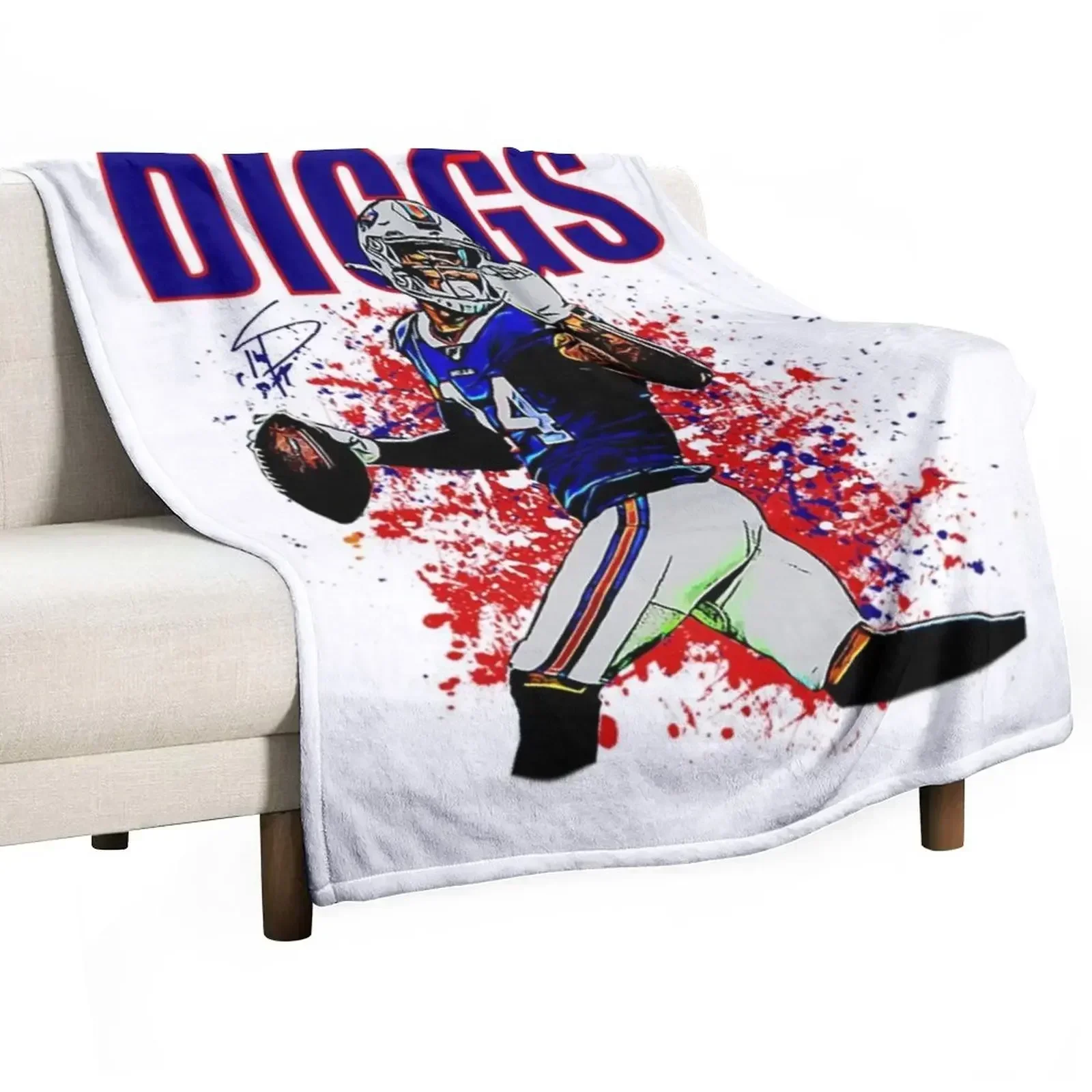 Stefon Diggs T-ShirtDiggs Throw Blanket Furry Soft Big Nap Blankets