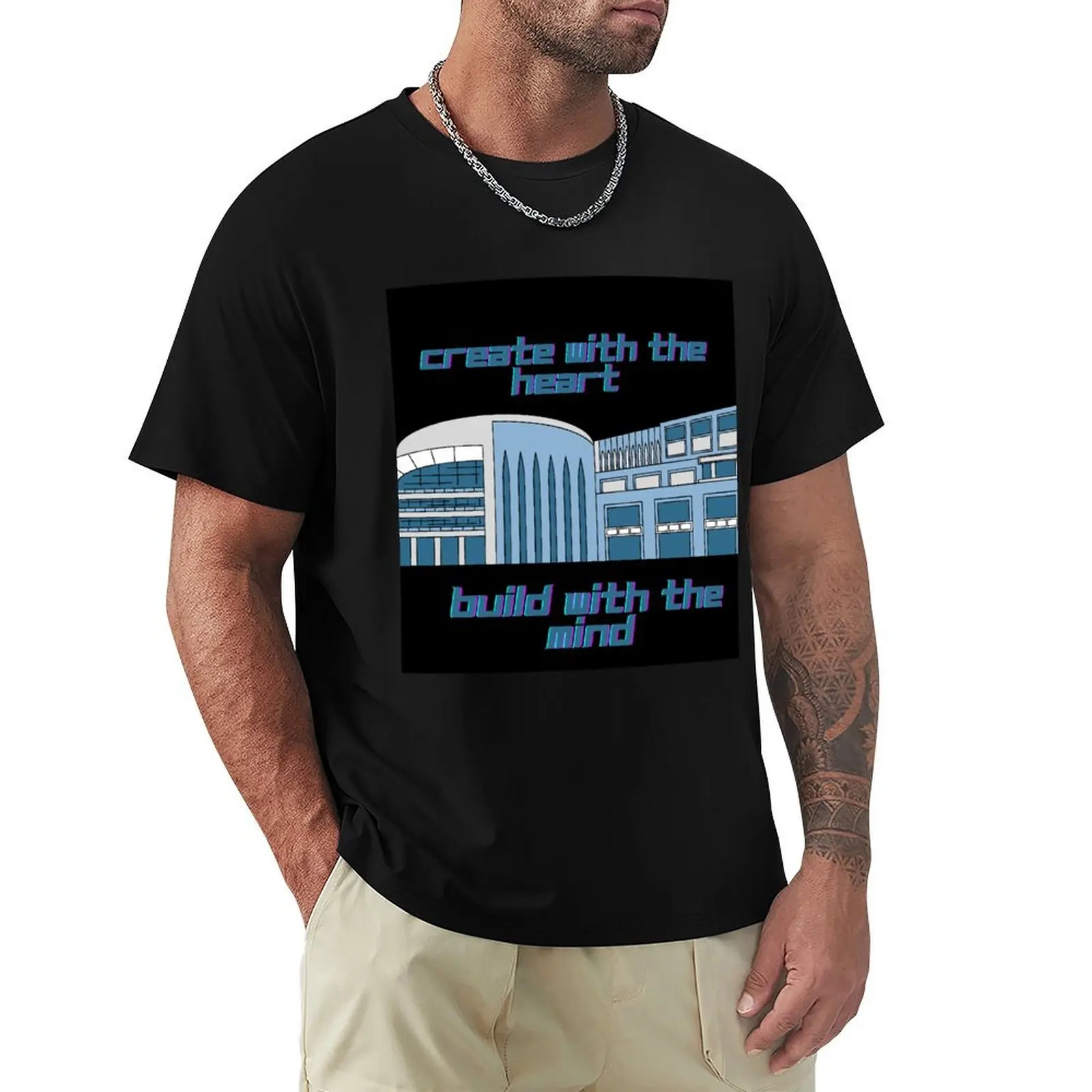 build with the mind T-Shirt sweat for a boy sports fans mens graphic t-shirts