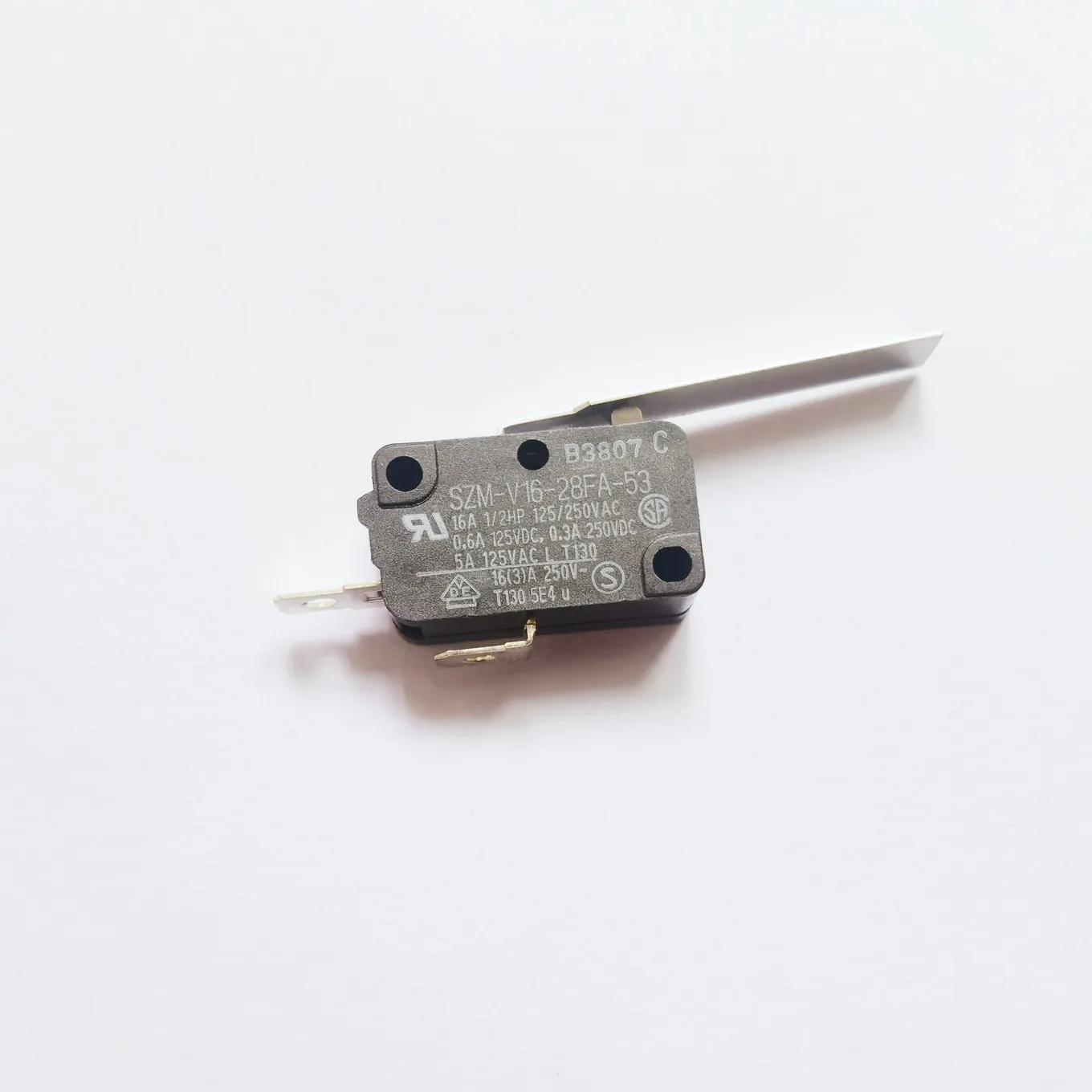 

Оригинальный новый 100% микропереключатель SZM-V16-28FA-53, 2-контактный, постоянный, нормально открытый, длина ручки, 40 мм, высокий ток