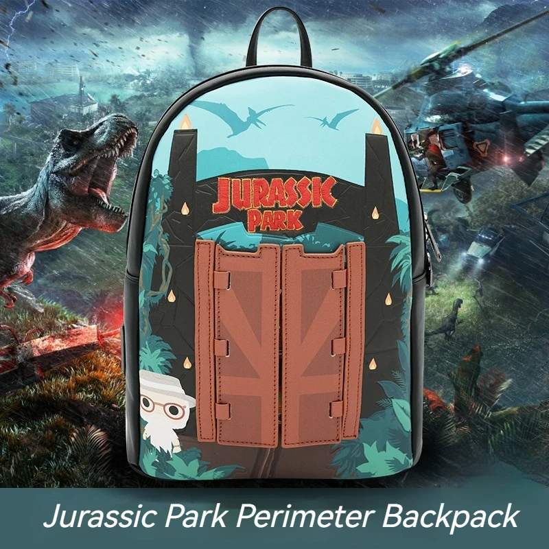 

Jurassic Park Movie Theme Backpack Cartoon Creative Backpack Mini Q Edition Cute Student Backpack Casual Fashion Christmas Gifts