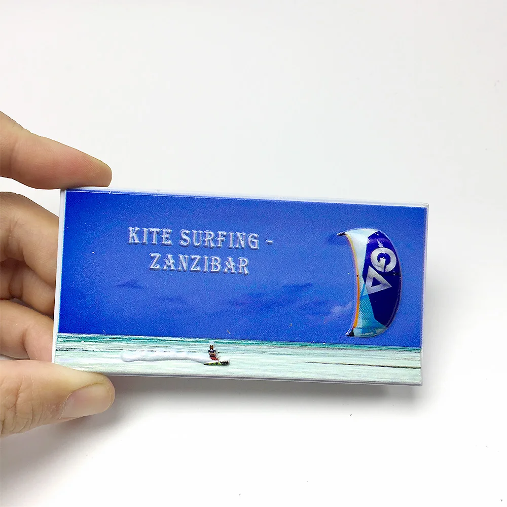 

‌Kite Surfing Zanzibar Resin Magnet - Ocean Wave Decorative Fridge Magnet - Water Sports Gift‌