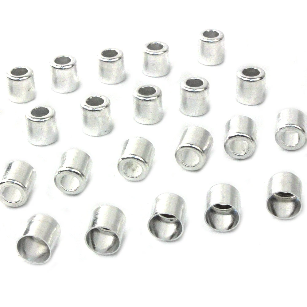 7.8-11mm Small Size Metal Ferrules Aluminum Crimp Sleeves 500Pcs Pressure Hose Oil Tube Connector 