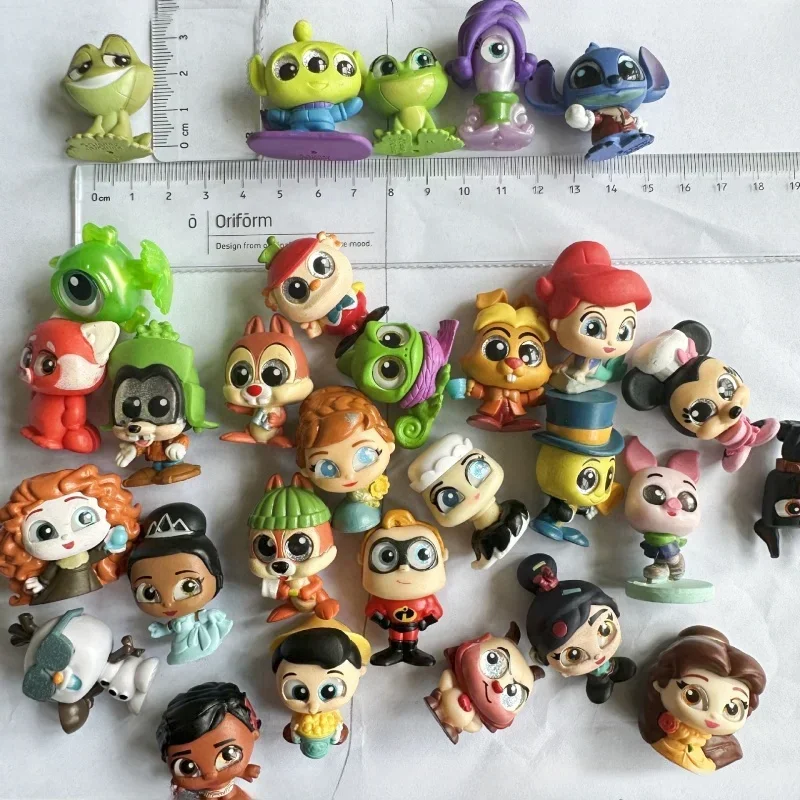 Disney Classic Original Mini Figure 30pcs Doorables No Duplicate Style Glass Eyed Doll Bulk Small Figurine Toys  Birthday Gift