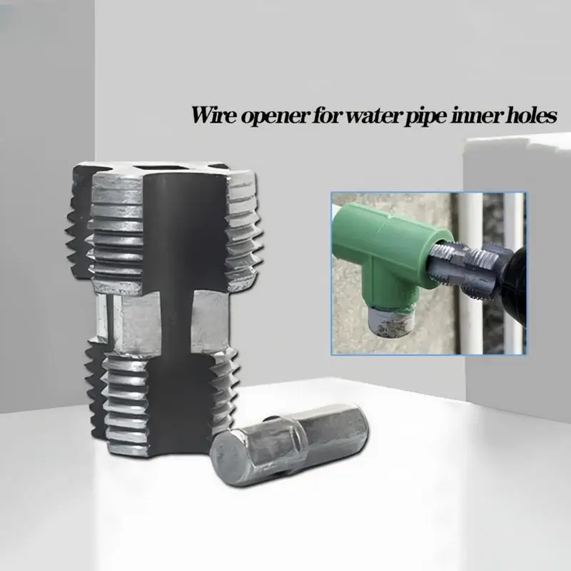 Thread Maker Tool Inner Thread Maker 1/2 Inch Pipe Threader Reusable Manual Threading Tool 3/4 Inch Plumbing Tool For Electric