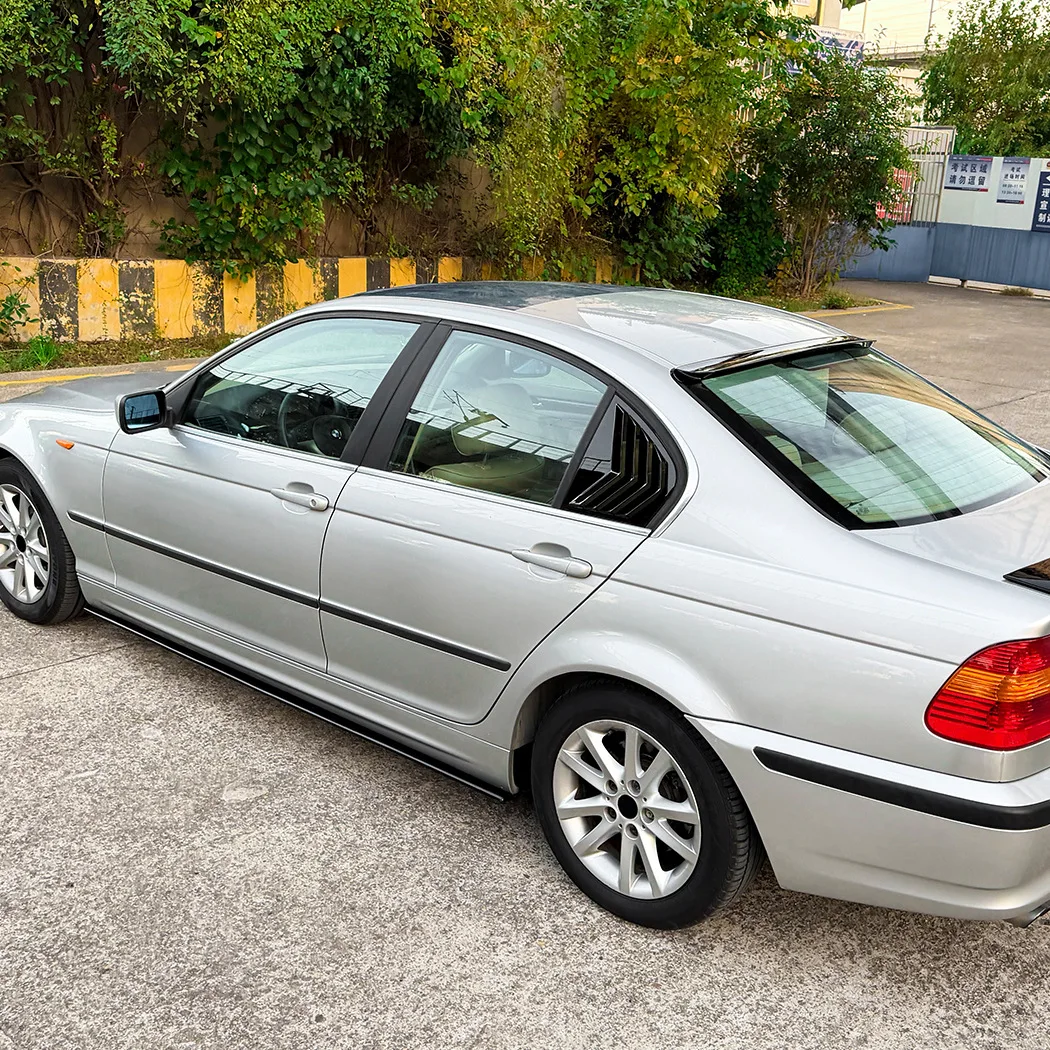For BMW 3 Series E46 four-door 1998-2005  Rear window triangular window blinds car stickers and exterior accessories