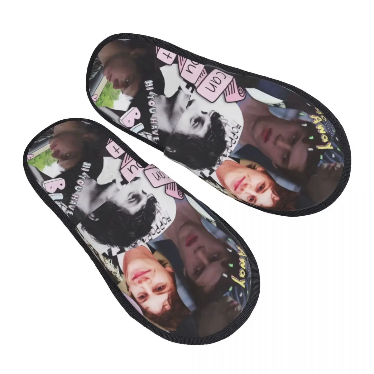 Custom Actor Star Movie Evan Peters Soft Memory Foam House Slippers Women Comfy Warm Anti-skid Sole Slipper