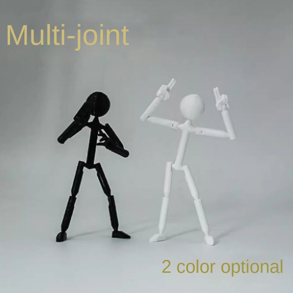 

Multi-Jointed Multi Joint Stickman Toy Movable 3D Printing 3D Printed Mannequin Model Doll Novelty Stickman Assembled Robot