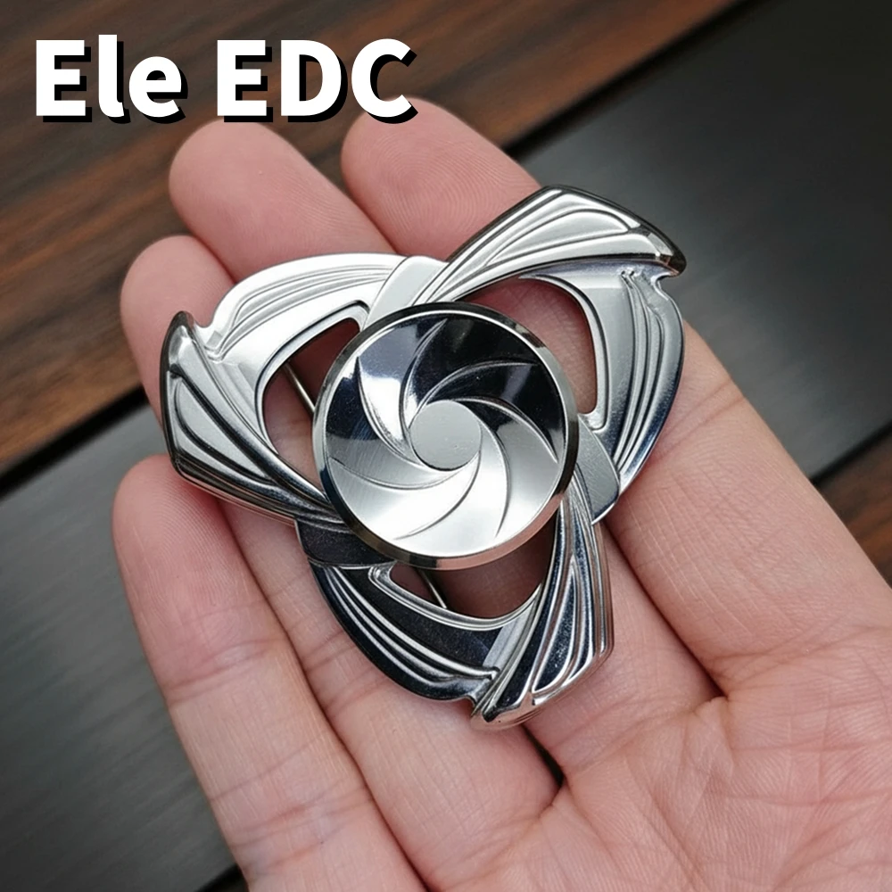 

Ele EDC Meranti Спиннер Металлическая игрушка-непоседа Оригинальный дизайн Трехлезвийный Спиннер-спиннер Гаджеты для облегчения тревоги