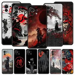 Japanese Bushido Samurai Phone Case For Xiaomi 13 12 11 Lite 12T 11T 10T 9T Mi Poco X5 M4 M3 X4 X3 Pro F5 F4 F3 GT 5G Cover