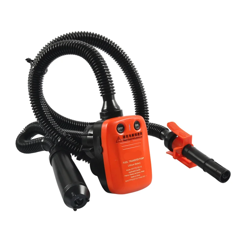 

Car Fuel Transfer Pump With Auto-Stop Sensor Leak Protection Transfer Pump Oil Water Fuel Transfer Accessories