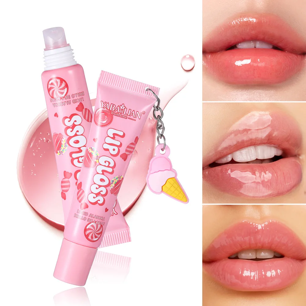 6 Colors Random Hair Moisturizing Fruit Scent Lip Gloss Long-Lasting Waterproof Liquid Lipstick Makeup Valentine's Day Gift view 3