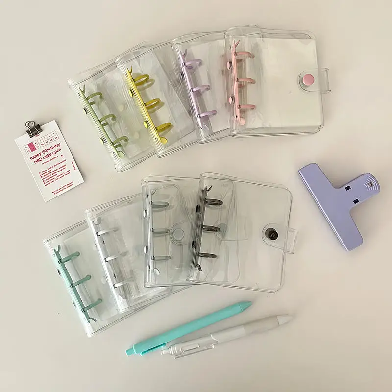 Álbum de tarjetas de Color sólido, Mini álbum de fotos de 3 pulgadas, álbum de ídolo para perseguir estrellas, libro de almacenamiento de tarjetas pequeñas, bolsa de almacenamiento de tarjetas de 3 agujeros