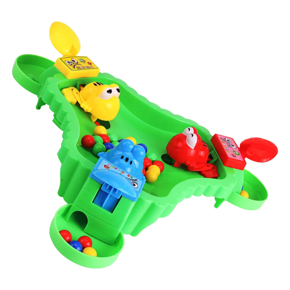 

1 Set of Frogs Swallowing Beads Toy Casual Eating Beans Board Game Toy Interactive Educational Toy (Suits for 3 People)