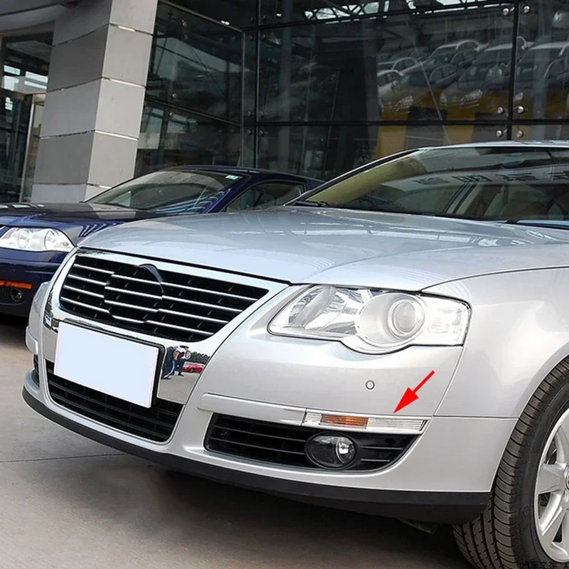 

Auto Left Right Bumper Corner Side Marker Front Turn Signal Frame for VW Passat B6 2007 2008 2009 2010 2011 3CD807717 3CD807718