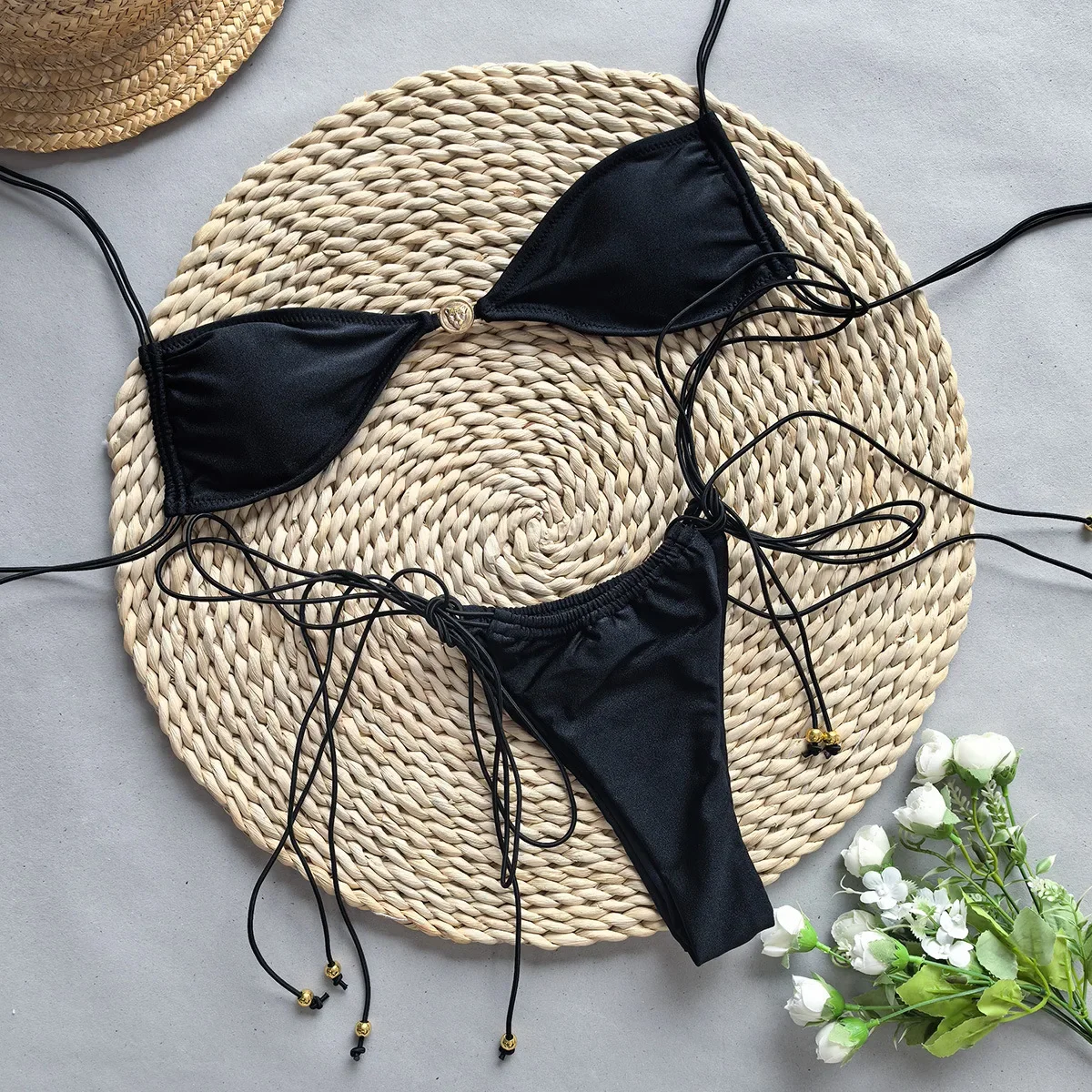 

2025 NEW Sexy Print Bikini Set Swimsuit Thong Female Bathing Brazilian Women Swimwear Biquini Suit Sexy Girls Bikinis Push Up
