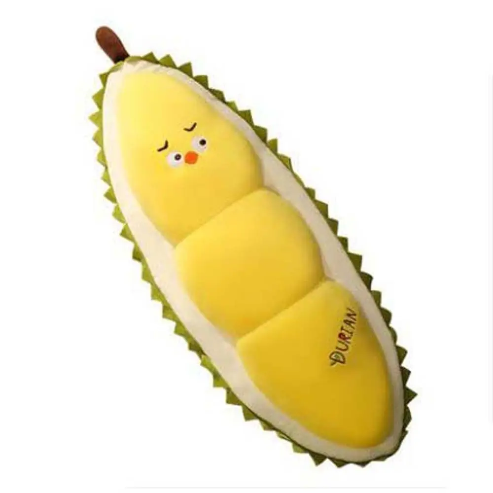 Funny Food Plushie Plants Durian Yellow Chick Cushion Fruit Stuffed Fruit Durian Stuffed