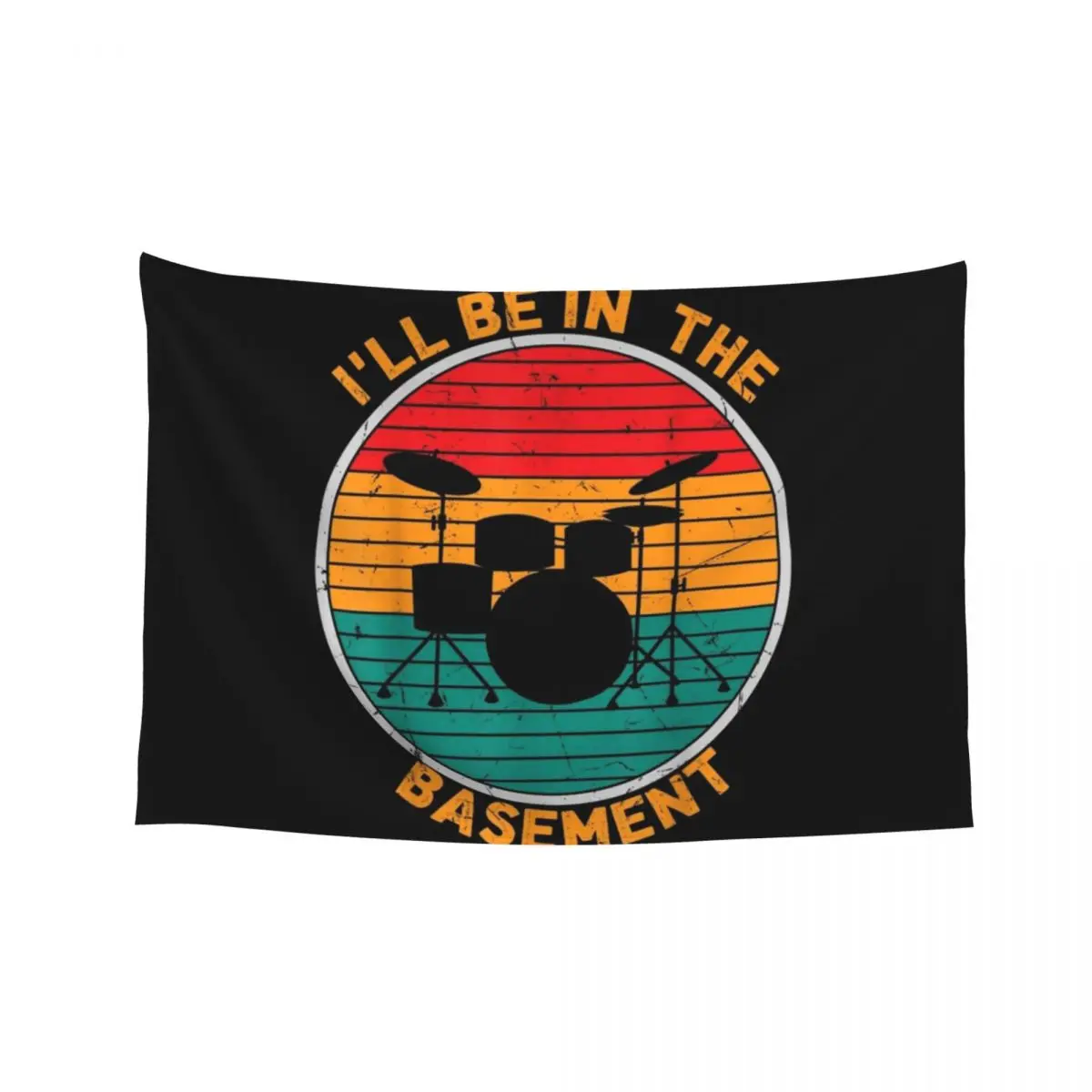 

I'll Be In The Basement Drum Set Drumming Drummer Tapestry Decor For Bedroom Cute Room Decor Bathroom Decor Tapestry