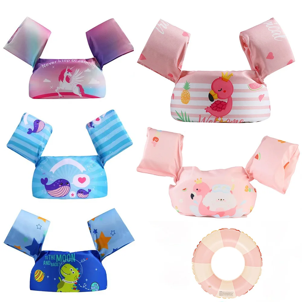 

﻿ Swim Foam Float Arm Sleeve Armbands Floating Ring Buoyancy Water Swimming Accessory Safe Pool Vest Soft Wear Resistant Portabl