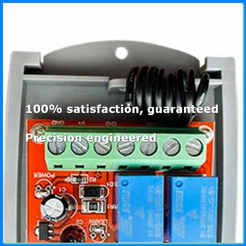 Universal Garage Door Remote Control Receiver 433MHz12V-24V Electric Gate Control Opener 433.92MHz Rolling Learning Code-ABWO