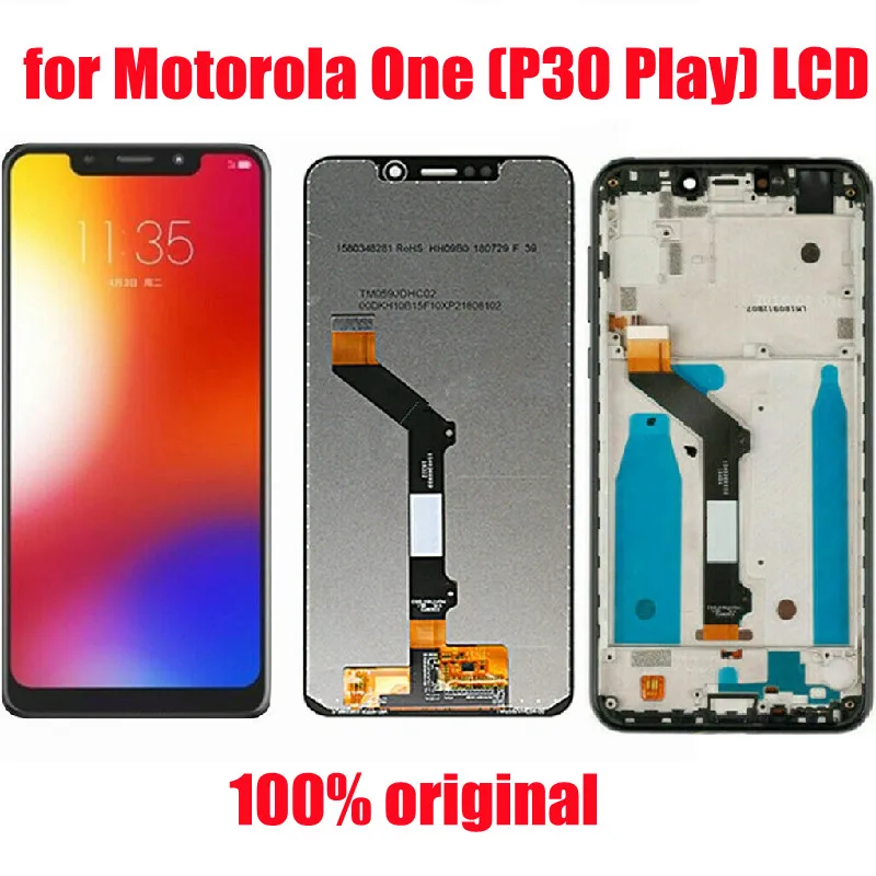 For Motorola moto One p30 play LCD touch screen For one p30 play XT1941-1 XT1941-3 XT1941-4