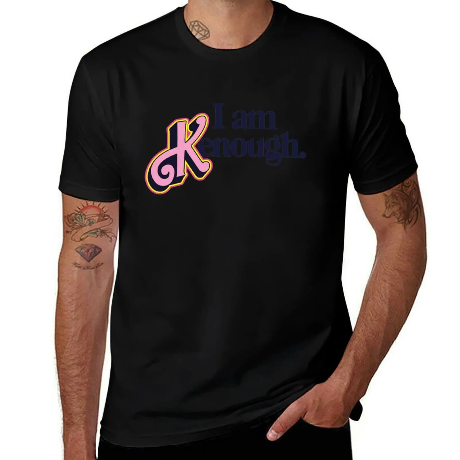 I Am Enough - Empowering Message Design T-Shirt mens graphic t shirts T-Shirt