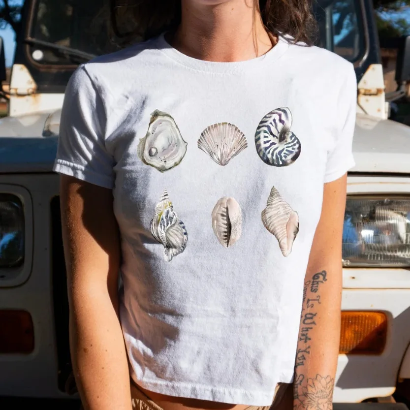 2024 Women's Y2K Personalized Printed Tirt Street Sle 3D Effect ort Sve round Ne Cotton Breathable Top