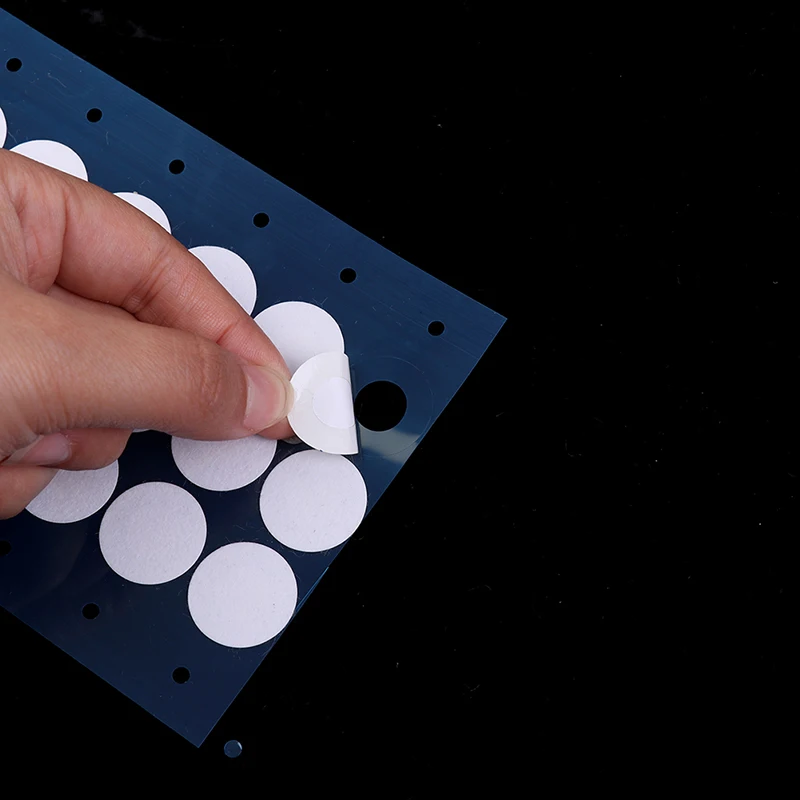 48 pezzi/foglio adesivo in carta da filtro sintetica da 20mm per forniture per la coltivazione di funghi con coperchio a bocca larga
