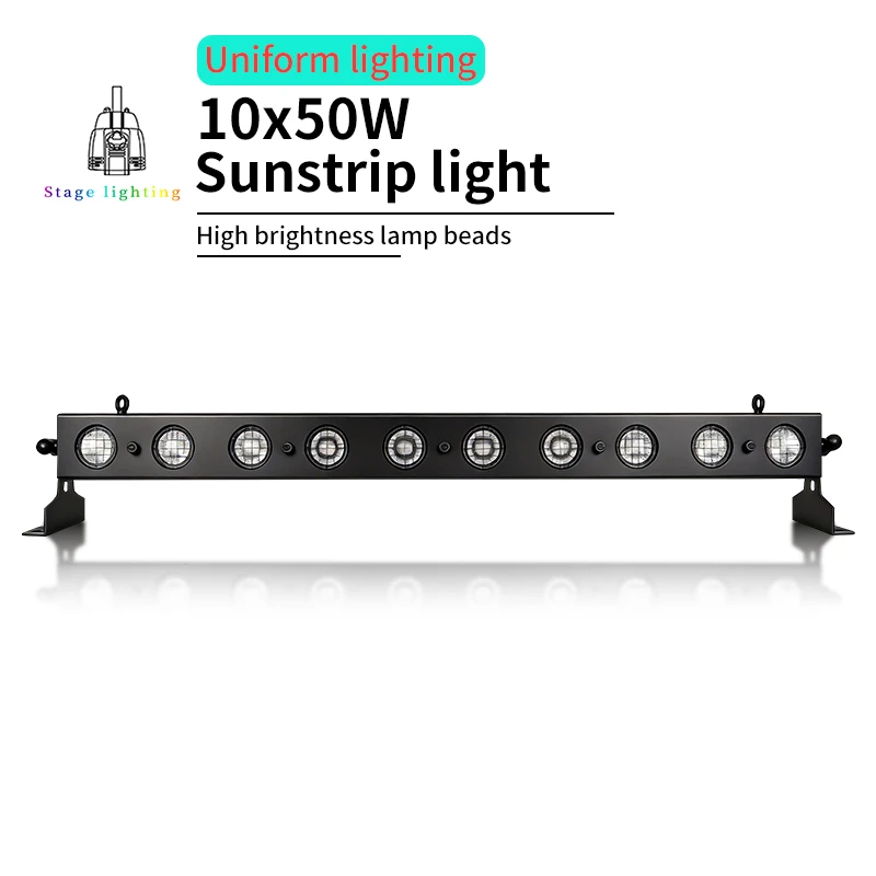 

Суперяркие светодиодные светильники для подсветки стен 10x50W теплого белого света с управлением DMX512, профессиональное освещение для дискотек, сценическое освещение для концертных залов.