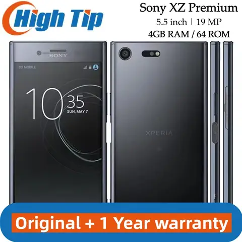 Unlocked Original Sony Xperia XZ Premium G8141 G8142 RAM 4GB ROM 64GB 4G LTE Android  5.519MP 1080P WIFI GPS Mobile Phone