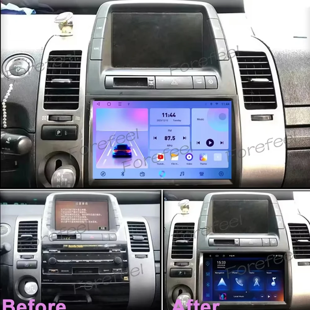 Auto Android Per Toyota Prius 20 2003-2009 Autoradio Stereo Carplay Multimediale di Navigazione GPS No 2din Schermo DVD Video WIFI BT