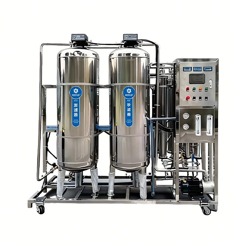 

1 ton reverse osmosis purified water equipment 304 stainless steel food factory industrial automatic purified water treatment sy