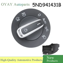 5ND941431B Headlight Fog Lamp Control Switch Button Car 3C8841431A For VW Passat B6 B7 Golf Jetta MK6 MK5 Tiguan SEAT Volkswagen