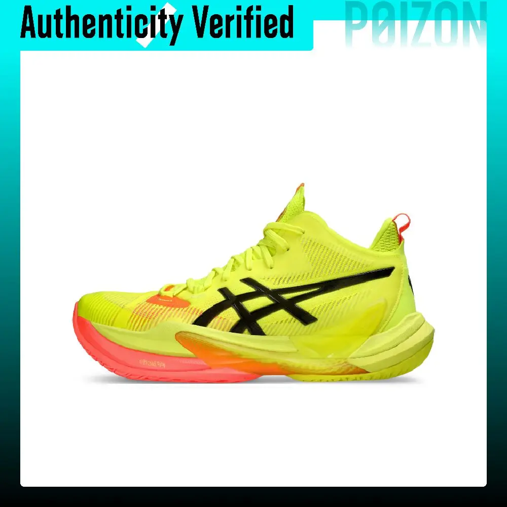 ASICS Metarise Volleyball Shoes Men's Mid-top Black/Red 1051A078-750