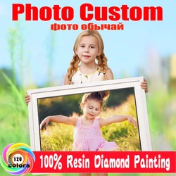 120 Colors Diamond Painting Custom Kits Photo Full Drill DIY 5D Mosaic Rhinestones Embroidery Hobby Part AB Velvet Canvas Gift
