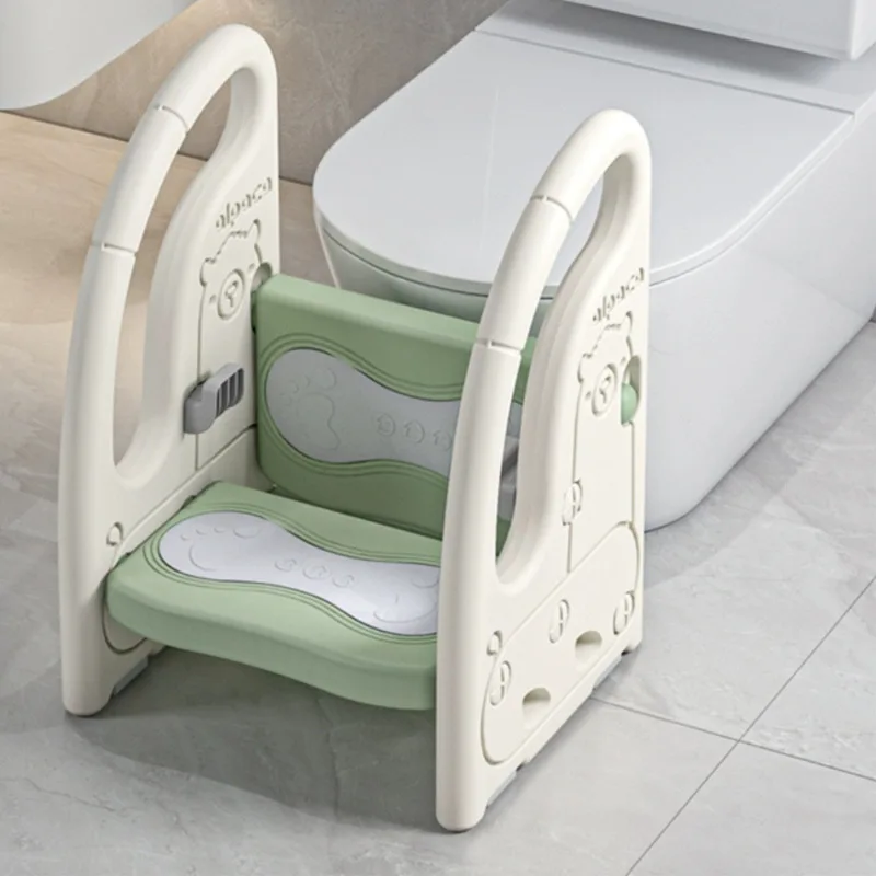 Multifunctional Folding Children Potty Training Toilet Baby Pot Seat Urinal Chair with Adjustable Step Stool Ladder Safe Toilet