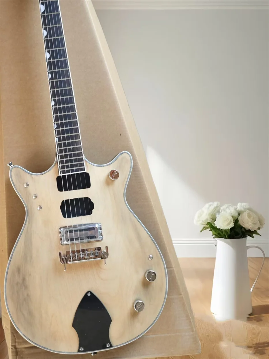 

Custom Malcolm Young THE BEAST Double Jet Relic Natural Electric Guitar Wrap-around Bridge, Grover Tuners, Bishop Pickguard
