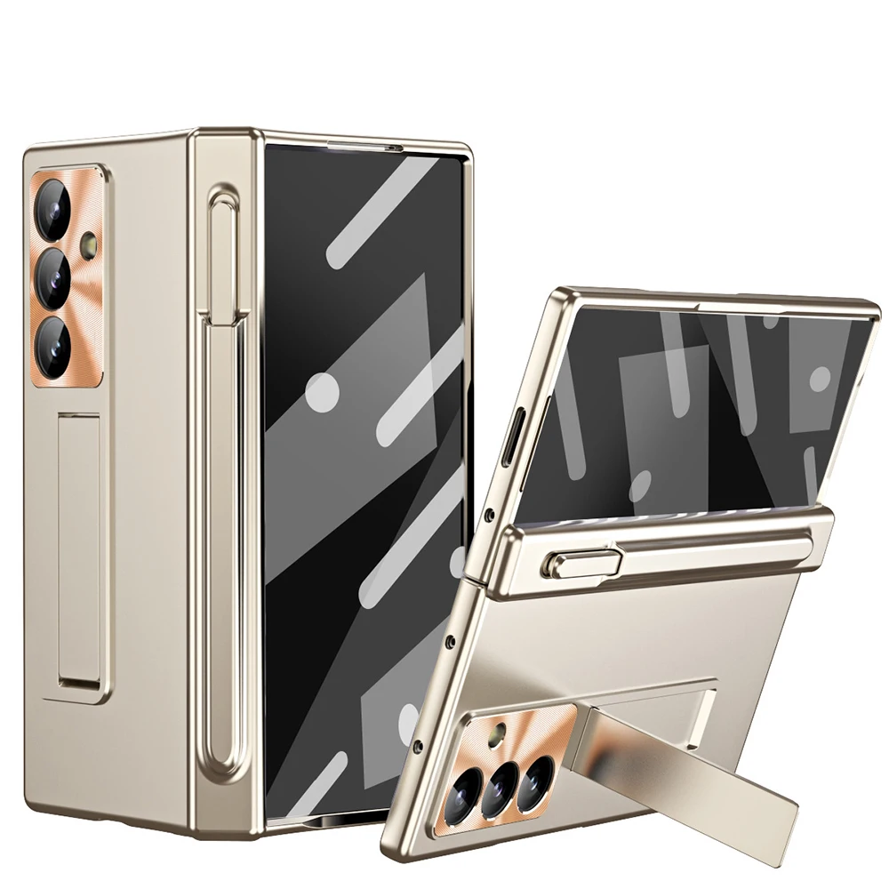 360° Magnetic Full Body Case for Samsung Galaxy Z Fold 8 Wide/Ultra, Hard Shell with Hinge Cover & Stylus Pen, Shockproof