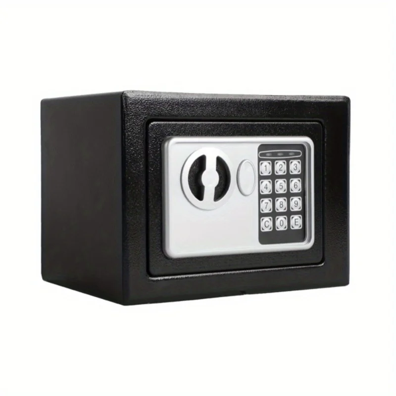 

Mini Wall-in Style Electronic Code Metal Steel Box Safe Case 17EF Black