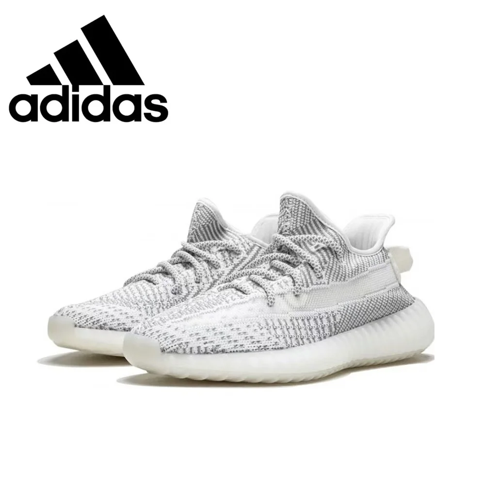 Оригинальные светоотражающие кроссовки 3M Adidas Yeezy 350 V2 Boost, пиратские, черные, статические, белые, Beluga, для мужчин и женщин, классические кроссовки для бега