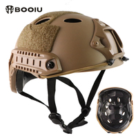 BOOIU Tactical Helmet Fast PJ Airsoft Helmet Paintball Shooting Outdoor Sports Hunting Riding CS Helmets Head Protective Gear