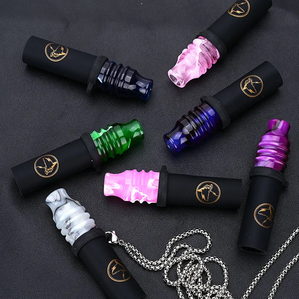 wolfcoolvape Hot selling high-end Resin Hookah Mouthpieces For Sheesha Chicha Narguile Shisha Water Pipe Silicone Hang MouthTips