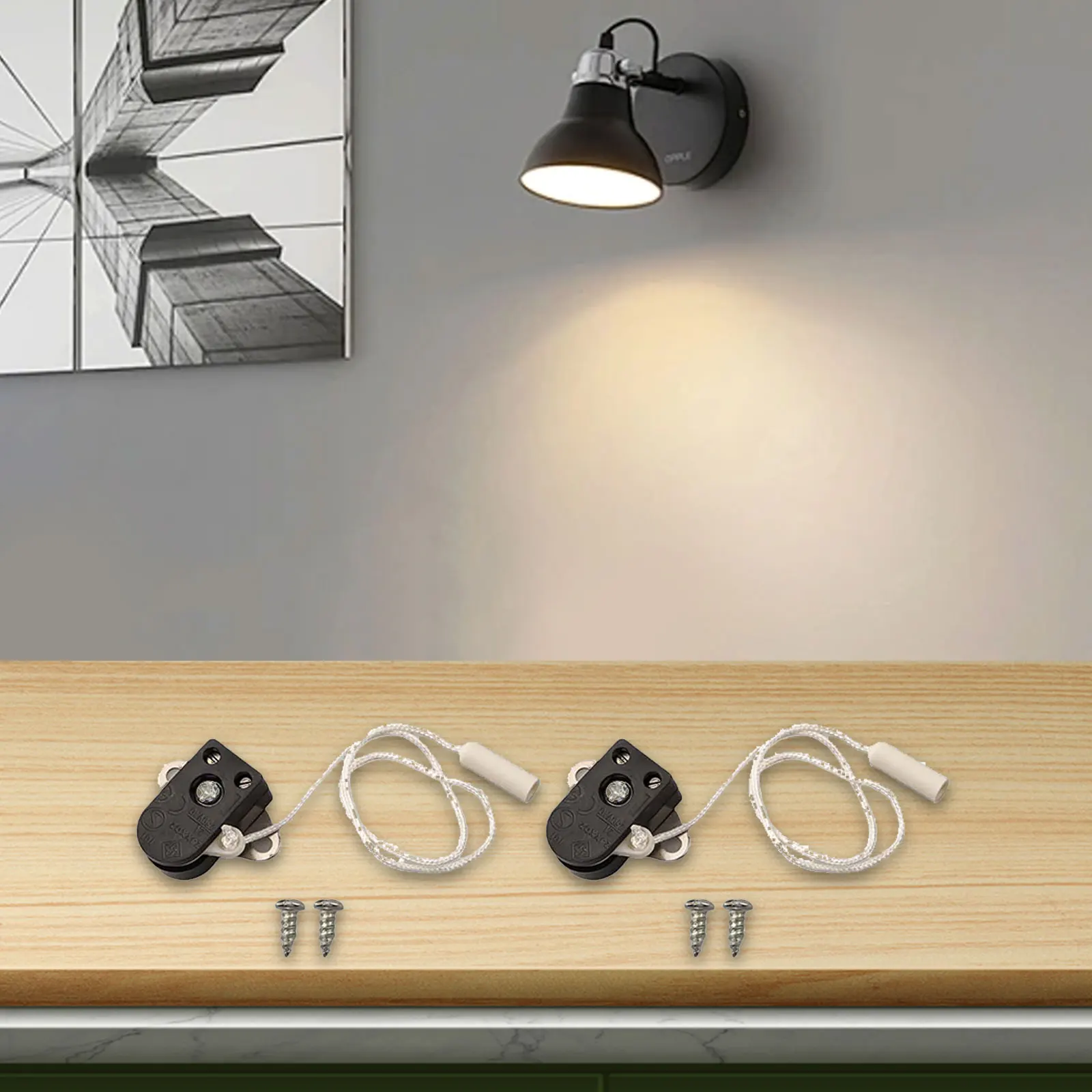 2A 250V Switch Furniture Lighting Control Daily Life Use Easy To Install Plastic And Metal Material Pull Switch Design