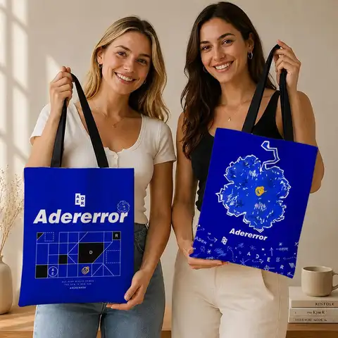 Fashion Brand ADER error Storage Bags Canvas  bag, suitable for work, school, and daily commutes, reusable shopping bag