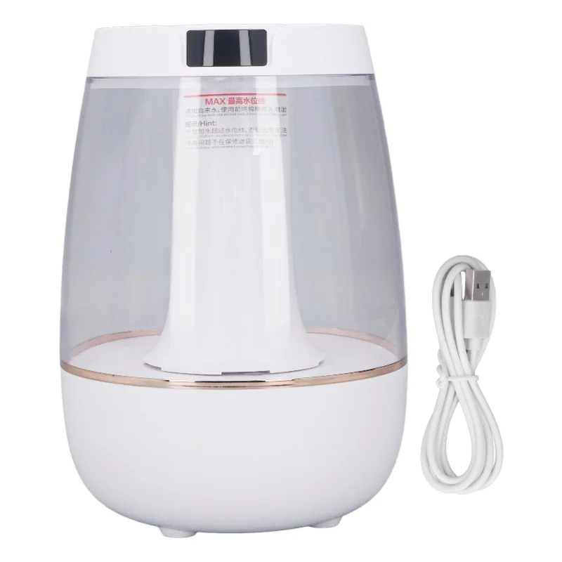 

White Air Humidifier with Double Spray Quiet USB 3L Large Capacity Mist for Office And Home Use