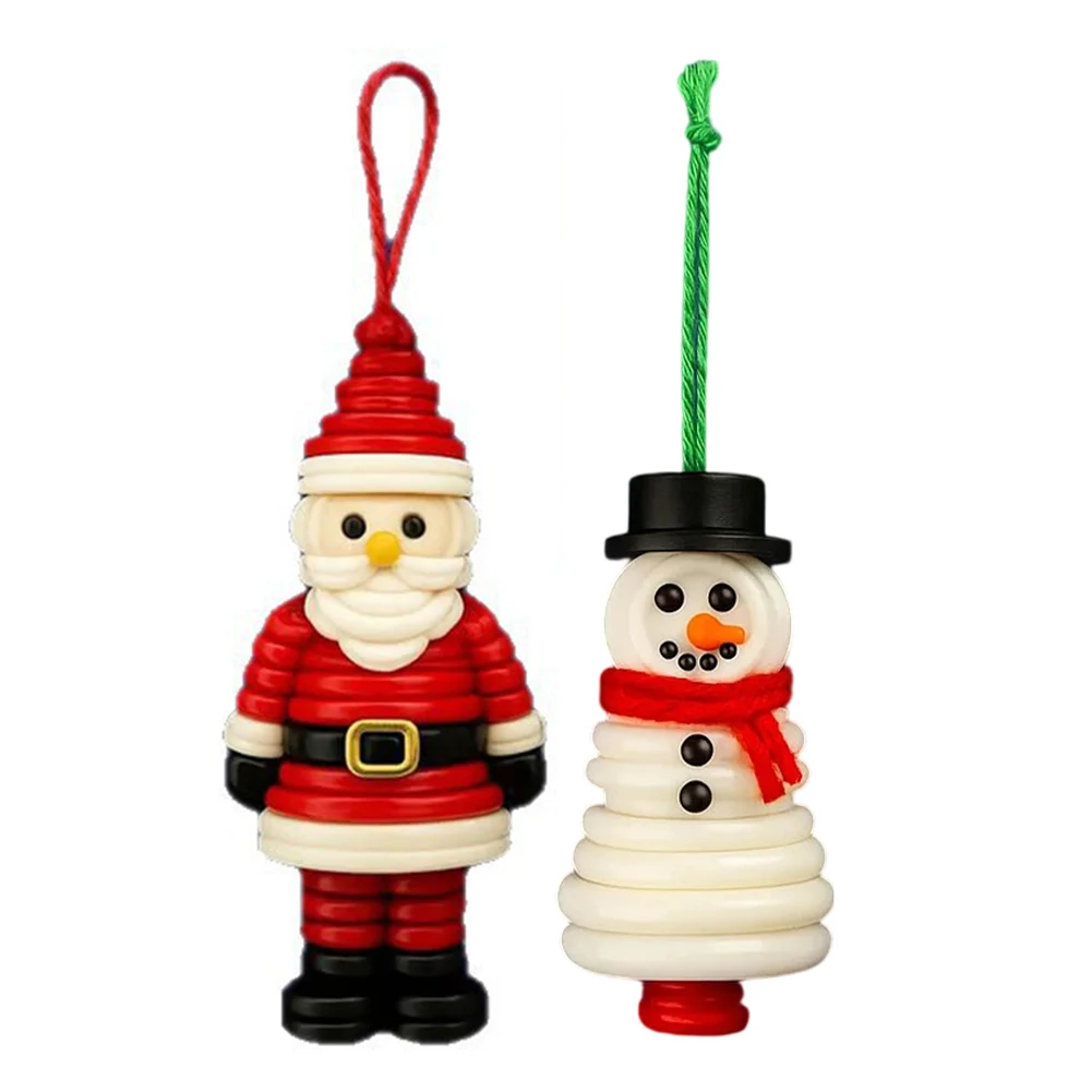 DIY Button Snowman Ornament Kit for Seasonal Crafts Great for Creating Custom Christmas Decorations and Fun Family Activities