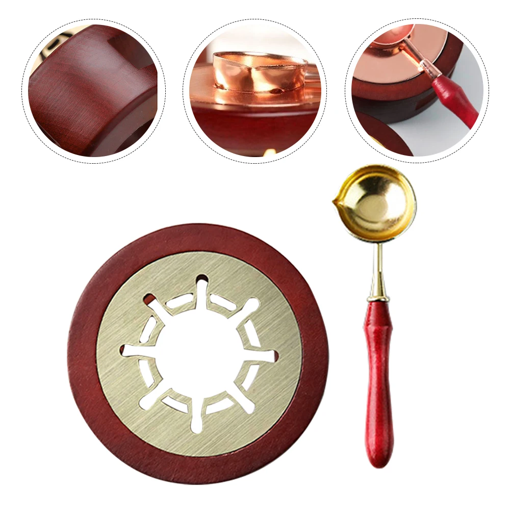 

Fire Stove Set Seal Warmer Durable Compact Stylish Hollow Out Wax Household Lacquer Melting Furnace Sealing