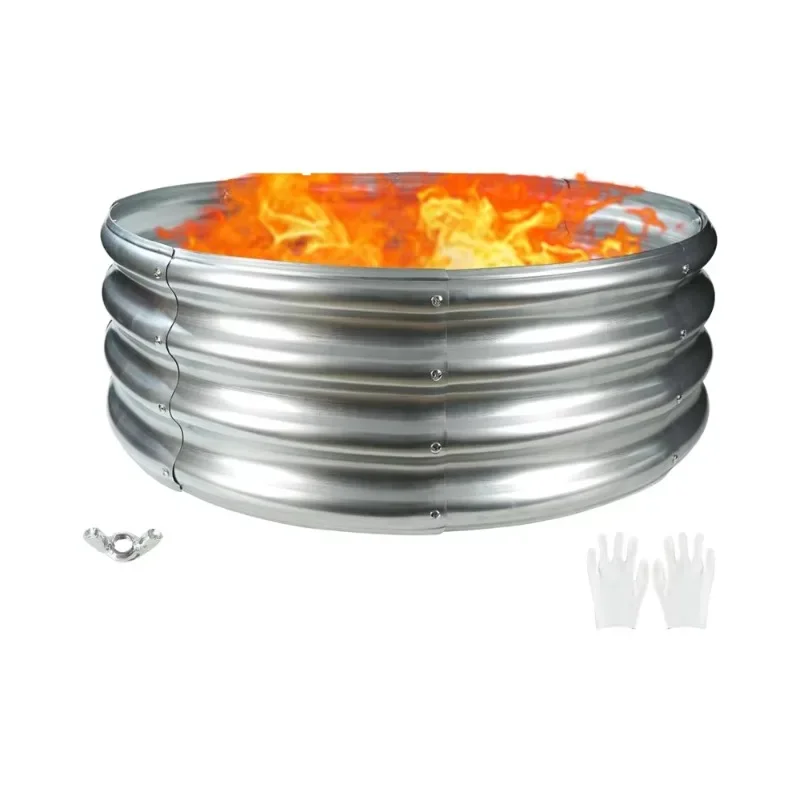 

Modern Portable Metal Raised Garden Pot Flower Pot with Outdoor Camping Stove