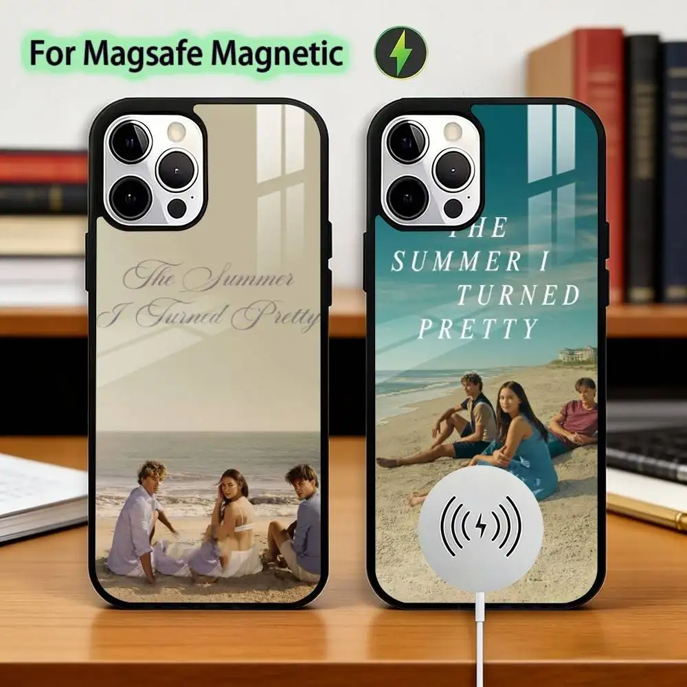 The S-Summer I T-Turned Pretty Phone Case For iPhone17,16,15,14,13,12,11 Plus,Pro Magnetic For Magsafe Wireless Charging